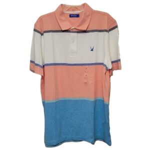 Nautica Men's Short Sleeve Colorblock Polo Shirt